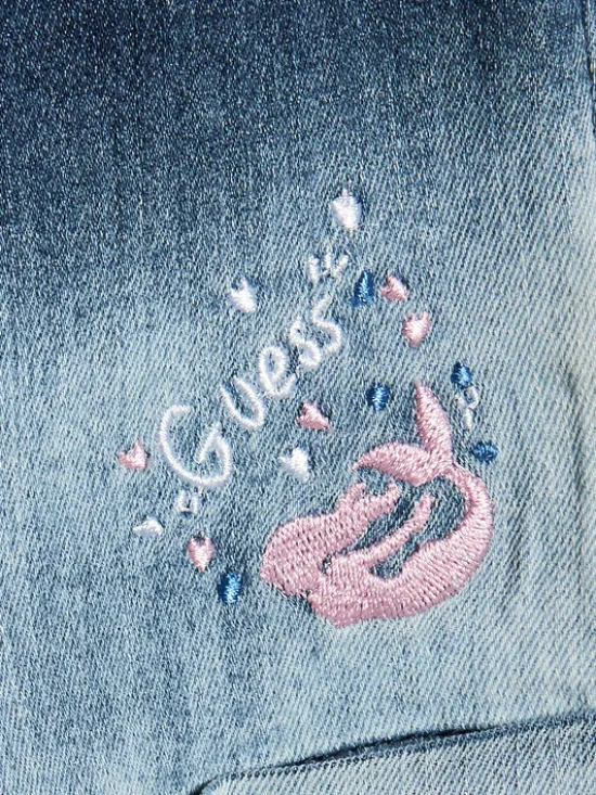 Guess Szorty jeansowe K3GD14 D50Z0 Granatowy Relaxed Fit