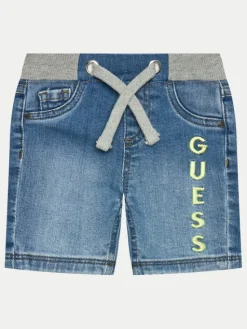 Guess Szorty jeansowe N4GD15 D4GV0 Niebieski Regular Fit