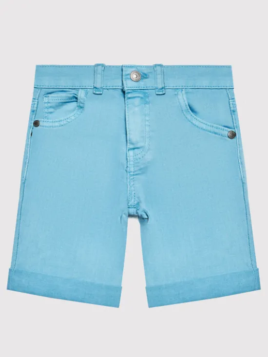 Guess Szorty jeansowe N1RD03 WE620 Niebieski Regular Fit