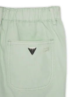 Guess Szorty materiałowe J5GD29 WH6L0 Zielony Regular Fit