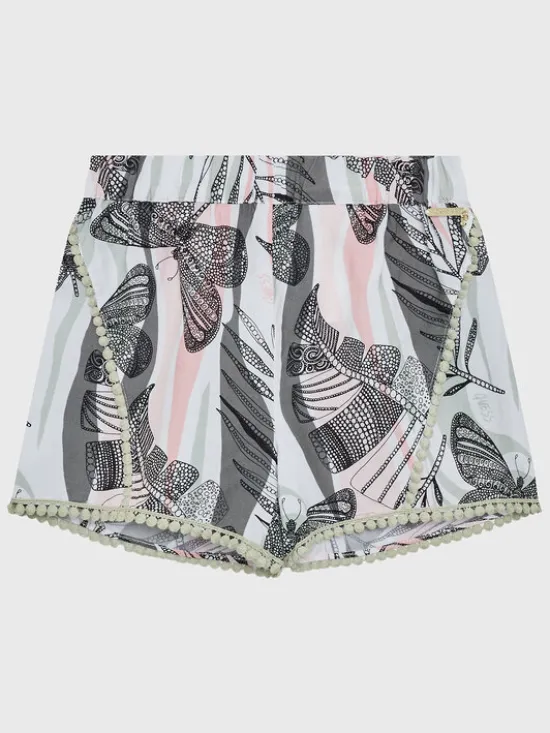 Guess Szorty materiałowe J3GD05 WFBN0 Zielony Relaxed Fit
