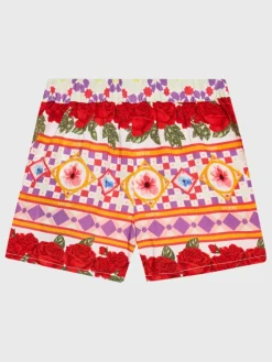Guess Szorty materiałowe K3GD06 WFBN0 Kolorowy Relaxed Fit