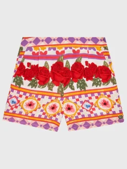 Guess Szorty materiałowe K3GD06 WFBN0 Kolorowy Relaxed Fit