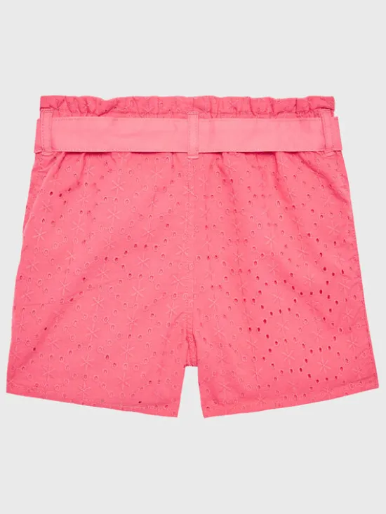 Guess Szorty materiałowe K3GD02 WFBC0 Różowy Regular Fit