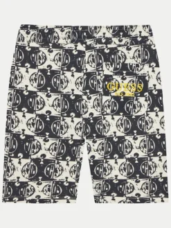 Guess Szorty materiałowe L5GD10 KA6R4 Czarny Relaxed Fit