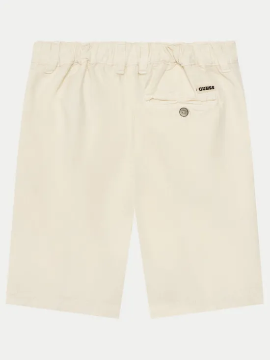 Guess Szorty materiałowe L5GD09 WG5G0 Beżowy Regular Fit