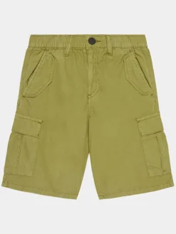 Guess Szorty materiałowe L4GD23 WBHQ0 Zielony Regular Fit
