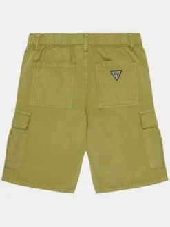 Guess Szorty materiałowe L4GD23 WBHQ0 Zielony Regular Fit