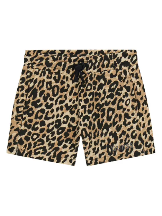Guess Szorty sportowe J6RD07 KA6R4 Beżowy Regular Fit