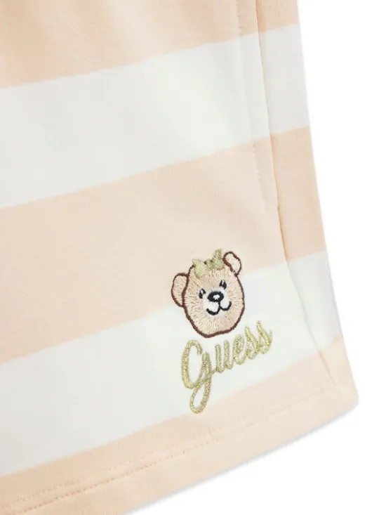 Guess Szorty sportowe K6GD04 KBOR4 Beżowy jasny Regular Fit