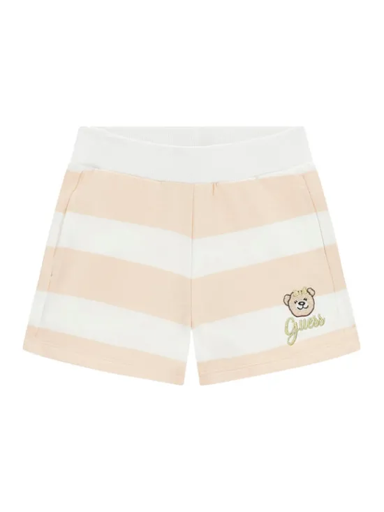 Guess Szorty sportowe K6GD04 KBOR4 Beżowy jasny Regular Fit