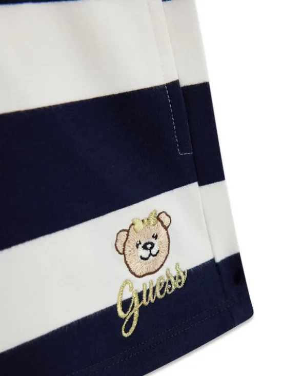 Guess Szorty sportowe K6GD04 KBOR4 Granatowy Regular Fit