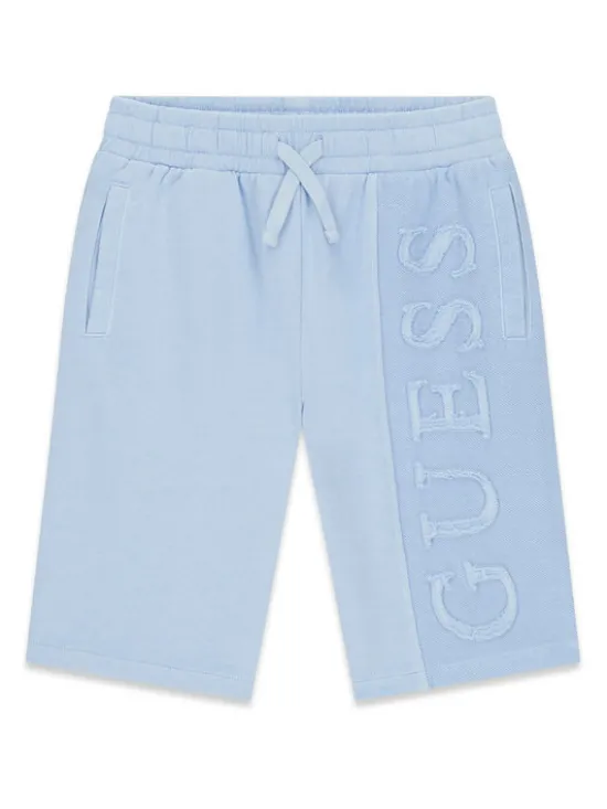 Guess Szorty sportowe L6GD01 KA6R4 Błękitny Regular Fit