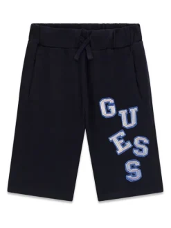 Guess Szorty sportowe L6GD02 KA6R4 Granatowy Regular Fit