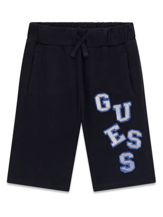 Guess Szorty sportowe L6GD02 KA6R4 Granatowy Regular Fit