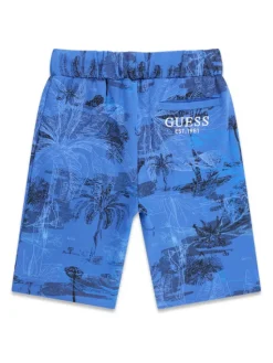 Guess Szorty sportowe L6GD09 KA6R4 Niebieski Regular Fit