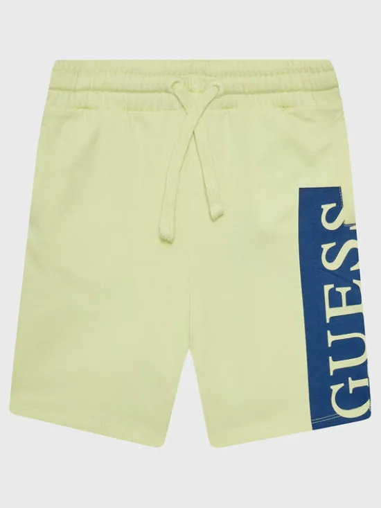 Guess Szorty sportowe L3GD03 KA6R0 Żółty Relaxed Fit