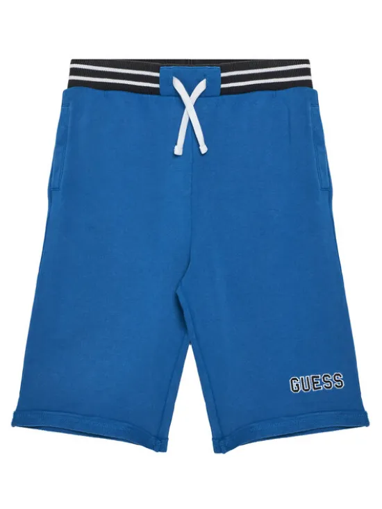 Guess Szorty sportowe L5GD12 KA6R4 Niebieski Oversize