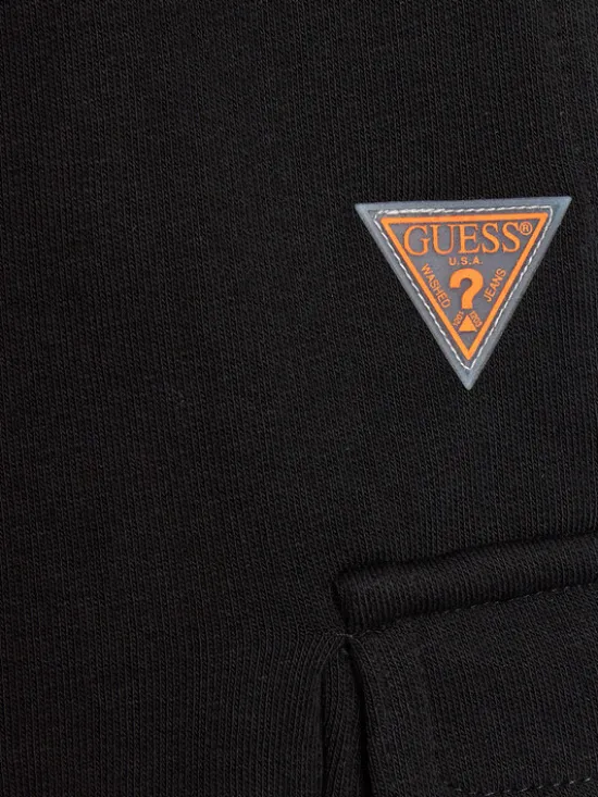Guess Szorty sportowe L4GD21 KBK32 Czarny Regular Fit