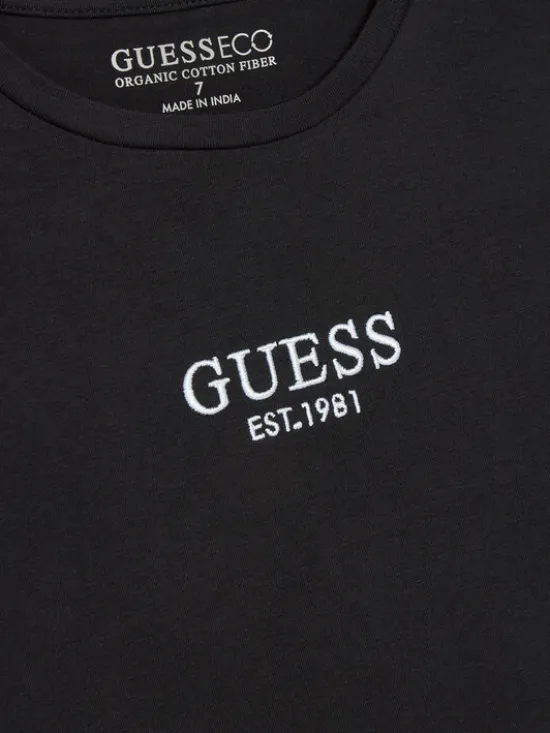 Guess T-Shirt J4BI34 J1314 Czarny Boxy Fit
