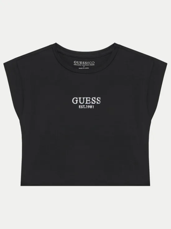 Guess T-Shirt J4BI34 J1314 Czarny Boxy Fit