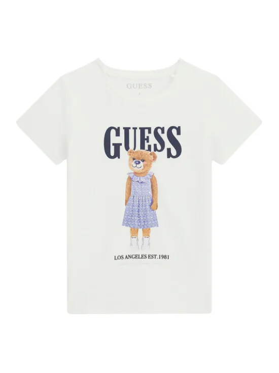 Guess T-Shirt J6GI04 K6YW4 Biały Regular Fit