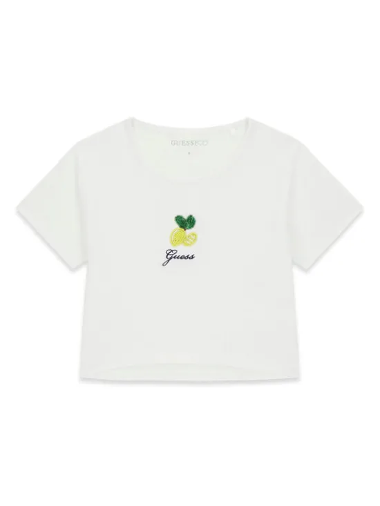 Guess T-Shirt J6GI10 K6YW4 Biały Relaxed Fit