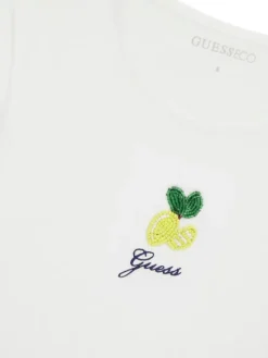 Guess T-Shirt J6GI10 K6YW4 Biały Relaxed Fit