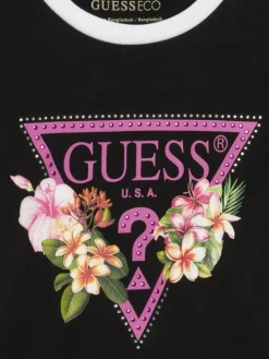 Guess T-Shirt J6GI23 K6YW4 Czarny Regular Fit