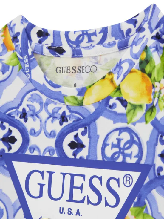 Guess T-Shirt J6GI03 K6YW4 Niebieski Relaxed Fit
