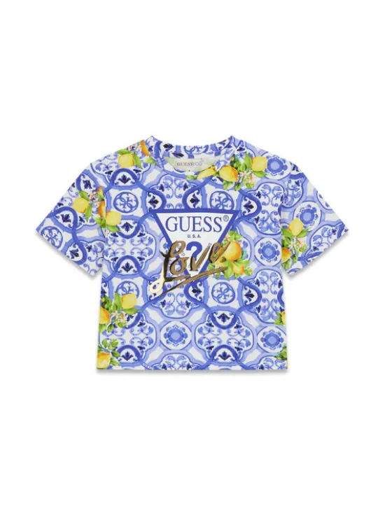 Guess T-Shirt J6GI03 K6YW4 Niebieski Relaxed Fit