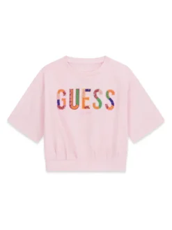 Guess T-Shirt J6GI16 K6YW4 Różowy Boxy Fit