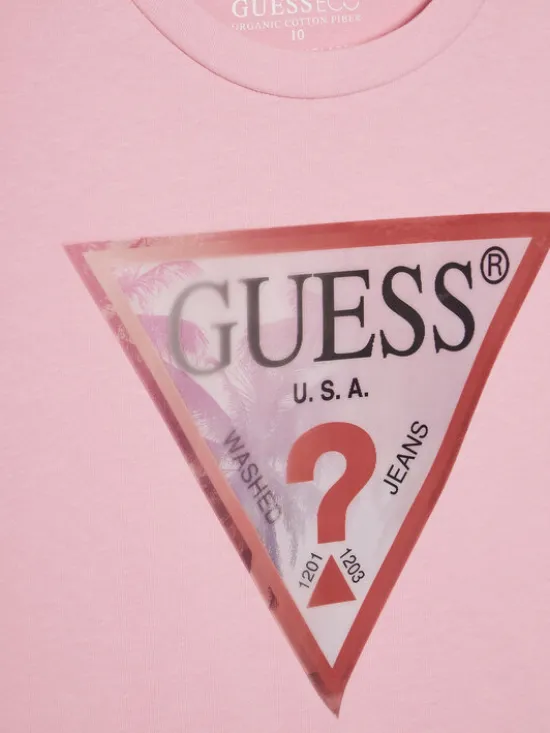 Guess T-Shirt J5GI34 K6YW4 Różowy Oversize