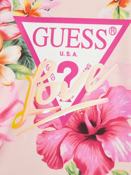 Guess T-Shirt J6GI03 K6YW4 Różowy Relaxed Fit