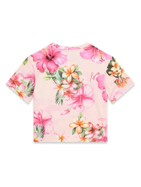 Guess T-Shirt J6GI03 K6YW4 Różowy Relaxed Fit