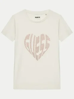 Guess T-Shirt J5RI46 J1314 Écru Regular Fit