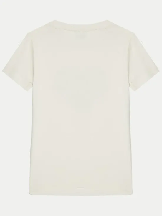 Guess T-Shirt J5RI46 J1314 Écru Regular Fit