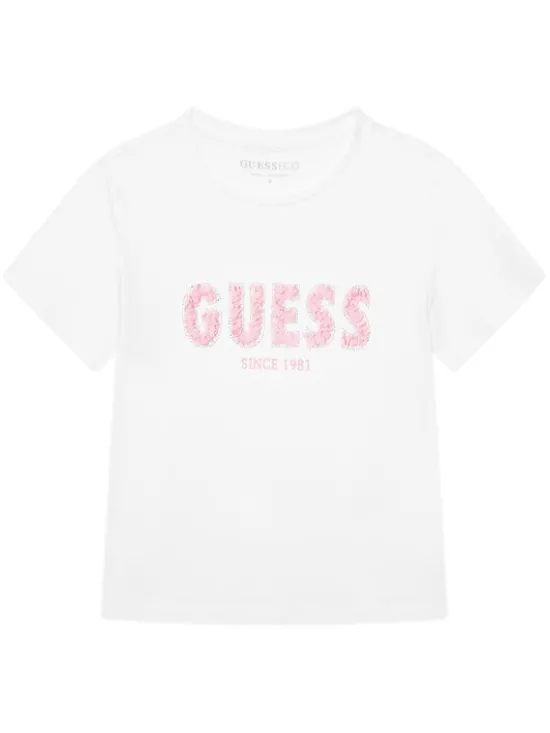 Guess T-Shirt J6RI24 K6YW4 Biały Regular Fit