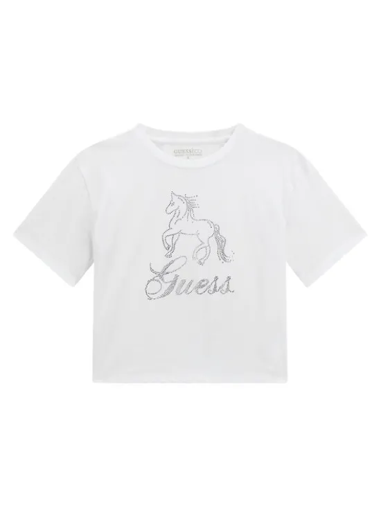 Guess T-Shirt J6RI38 K6YW4 Biały Regular Fit