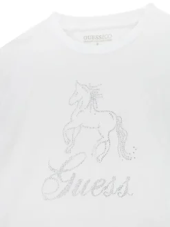 Guess T-Shirt J6RI38 K6YW4 Biały Regular Fit