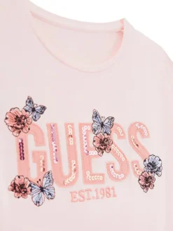 Guess T-Shirt J6RI34 K6YW4 Różowy Regular Fit