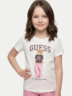 Guess T-Shirt J6YI08 K3710 Biały Regular Fit