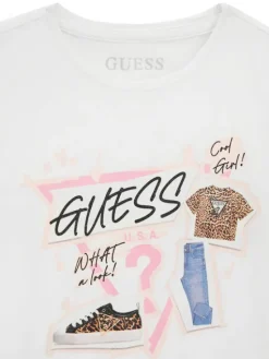 Guess T-Shirt J6YI02 K3667 Biały Regular Fit