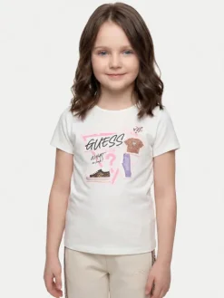Guess T-Shirt J6YI02 K3667 Biały Regular Fit