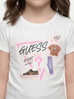 Guess T-Shirt J6YI02 K3667 Biały Regular Fit
