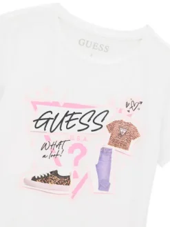 Guess T-Shirt J6YI02 K3667 Biały Regular Fit