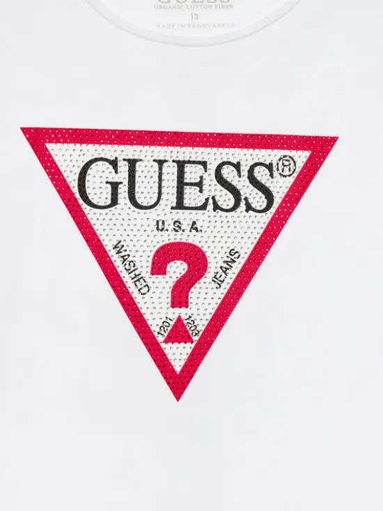 Guess T-Shirt J2YI51 K6YW1 Biały Regular Fit