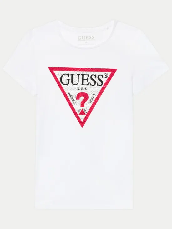 Guess T-Shirt J2YI51 K6YW1 Biały Regular Fit