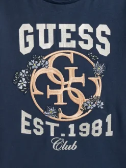 Guess T-Shirt J5YI25 K6YW4 Granatowy Regular Fit