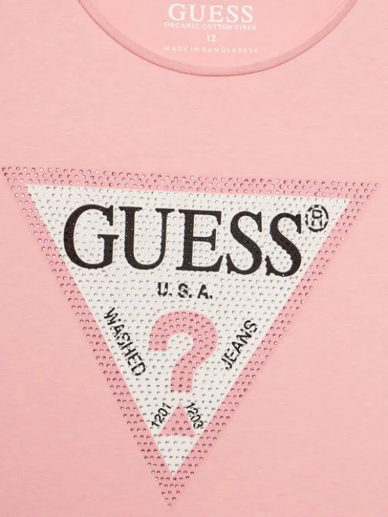 Guess T-Shirt J2YI51 K6YW1 Różowy Regular Fit